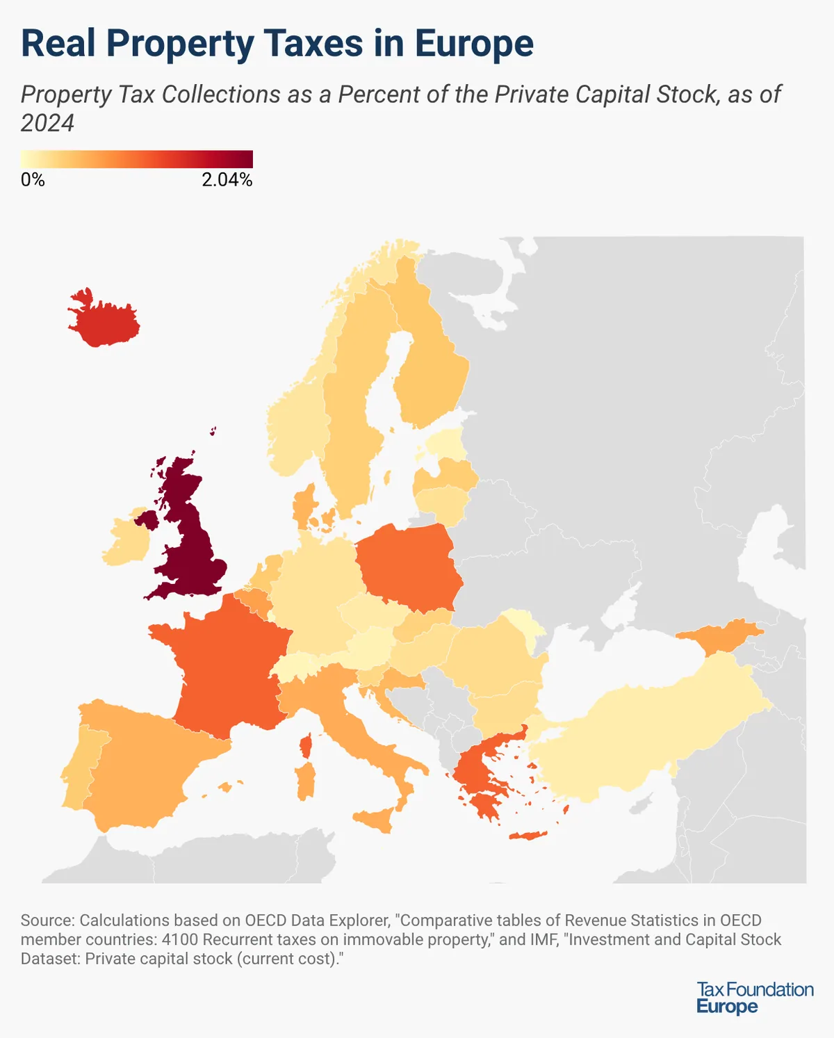 High property taxes in Europe may deter business investment